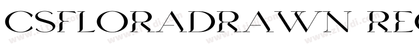 CSFloraDrawn Regular字体转换